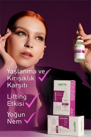 Agarta Yaşlanma ve Kırışıklık Karşıtı Anti-Aging Kolajen Serum 30 ML