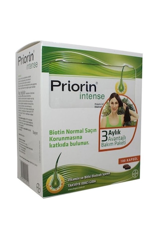 Priorin Intense Avantajlı Paket 120 + 60 Kapsül