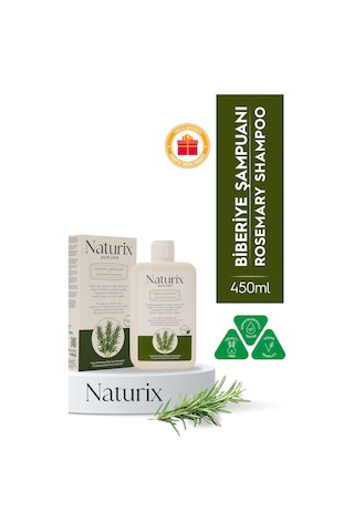 Biberiye Şampuanı Tuzsuz, Dökülme Karşıtı Ve Saç Uzamasını Destekleyici Bakım - 450 Ml Dökülen