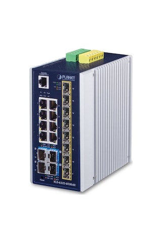 Planet PL-IGS-6325-8T8S4X Endüstriyel Yönetilebilir Ethernet Switch