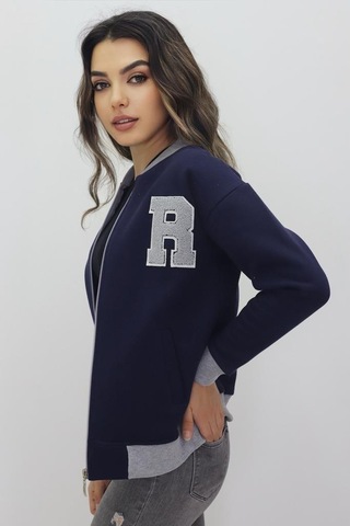 Gala Unisex Fermuarlı Kız Erkek Kolej Ceket 001