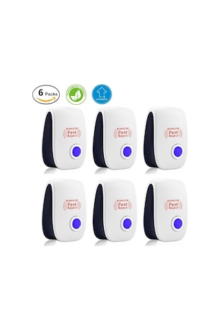 Youmex Ev Odaları İçin Sessiz Ultrasonik Fare, Hamam Böceği Ve Haşere Kovucu Cihazı - Beyaz, Amerikan Standardı, 1 Adet