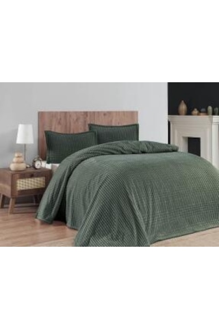 Merinos Modern Line 3 Parça Battaniye Seti Haki Hakı Haki