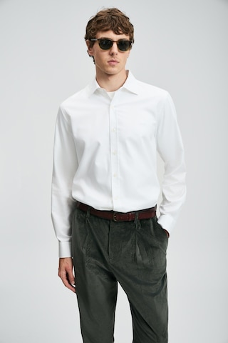 Lufian Veran Erkek Basic Gömlek Regular Fit Beyaz Beyaz 112010678100500 Beyaz