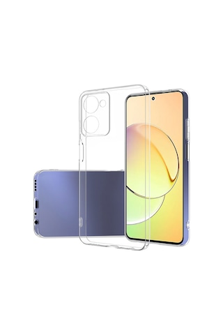 Zore Vivo Y36 4g Kılıf Süper Silikon Kapak - Renksiz Renksiz