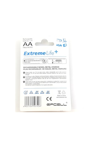 Efcell HR-1100 1100 mAh 1.2 V AA Ni-MH Şarj Edilebilir Kalem Pil 2'li