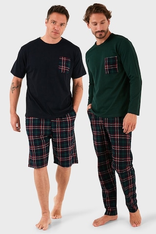 Buratti Erkek Pijama Takımı 657200120s2 Lacivert-yeşil Lacivert-yeşil