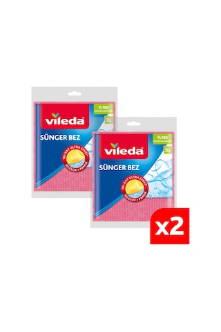 Vileda 2 Paket Doğada Çözünebilir 3'lü Sünger Bez