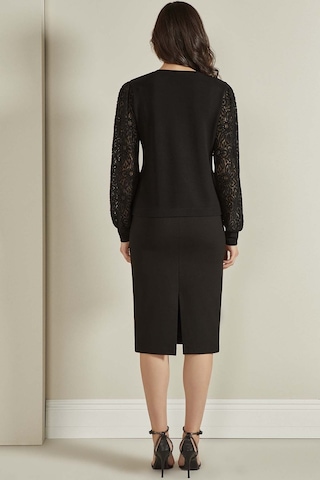 Taş Detaylı Siyah Örme Etek Siyah