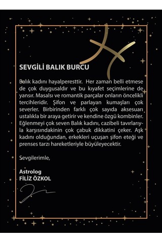 14 Ayar Sarı Altın Balık Burç Kolye