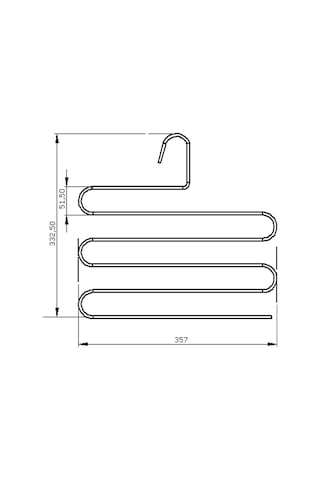 10'lu Parlak Altın 5 Katlı Pantolon Askılığı Dolap İçi Elbise Şal Eşarp Askılık Paslanmaz Metal