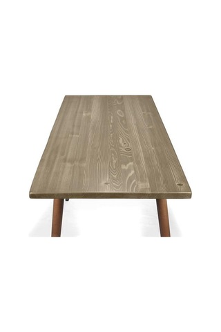 Doğal Ağaç Masif Kütük Masa Ahşap Çalışma Masası Ofis Masası 60cm X 90cm Ağaç Ayak