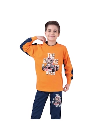 Kapi Kids 7011 Erkek Çocuk Uzun Kol Pijama Takım-6704 Sarı Kapi Kids 7011 Erkek Çocuk Uzun Kol Pijama Takım-6704 Sarı