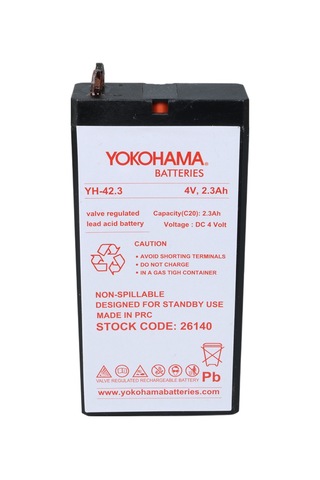 Ayt Yokohama Yh-42.3 4 Volt 2.3 Amper Akü 49x96x22 Mm Yeni Tarihli Taze Akü