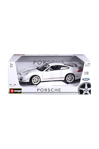 Burago 1:18 Porsche 911 Gt3 Rs 4.0 Beyaz Model Araba