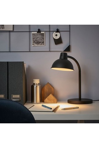 Ikea Skurup Çalışma Lambası, Siyah, 40 Cm