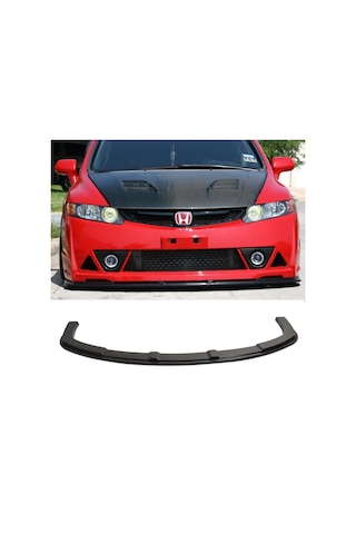 Honda Civic Fd6 Rr Ön Lip Ön Ek 2006-2011 Mugen St Parlak  Siyah