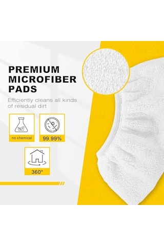 8 Mikrofiber Kapak Seti Kärcher Buharlı Temizleyici Aksesuarları İçin Uyumlu Easyfix Sc 2, Sc 3, Sc 4, Sc 5 El Memesi İçin