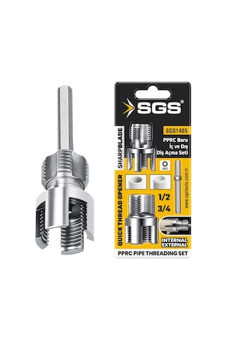 Sgs Pprc Boru Diş Açma Seti 20-25 Mm 1/2"-3/4" Sgs1485 Sgs Pprc Boru Diş Açma Seti 20-25 Mm 1/2"-3/4" Sgs1485