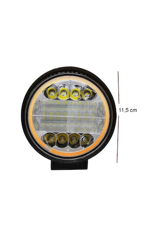 Yuvarlak Kırmızı Angelli Sis Lambası 12-24V Lass311