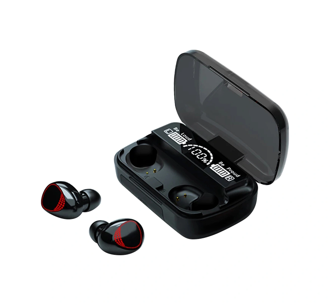 Moveevo M10 A Siyah Bt5.1 Tws Kulaklık: 9d Gürültü Azaltma, Dokunmatik Kontrol, Ipx7 Su Geçirmez, Spor İçin Uygun, Led Göstergeli Şarj Kutusu