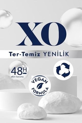 Xo Sensitive & Effective Kadın Deodorant, Rice Oil, 48 Saat Koruma, 2x150 Ml