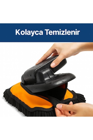 Coofbe Yedek Araç Yıkama Fırça Bezi, Oto Temizleme Fırçası Yedek Mop, Çizmez, Süper Emici, Kolay Tak-çıkar 1 Adet