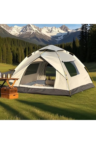 Çift Kişilik Kamp Çadırı Açık Bej