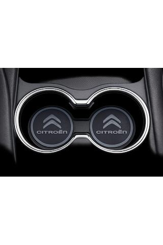 Citroen Araç Bardaklık Altlığı , Citroen Şişe Ve Bardak Altlığı, Citroen Logolu Oto Bardaklık Altlığ