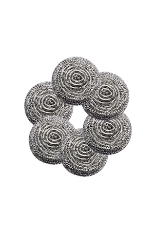 Yaleker 6 Adet Paslanmaz Çelik Temizlik Topu - Tencere, Tava, Izgara Ve Lavabo İçin Dayanıklı Fırça Diğer