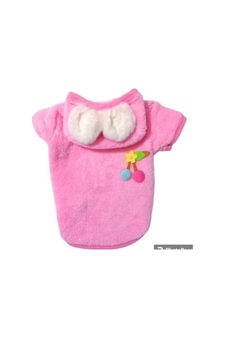 Gedyco Pink Premium Peluş Orta Irk Köpek Sweatshirtü