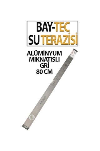 Gri Mıknatıslı Su Terazisi 80 Cm