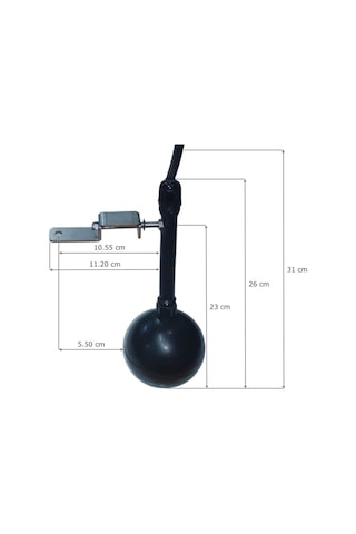 Limit F027 15 Metre Kauçuk Kablolu L Model Dar Alan Top Tip Atık Sıvı Seviye Flatörü