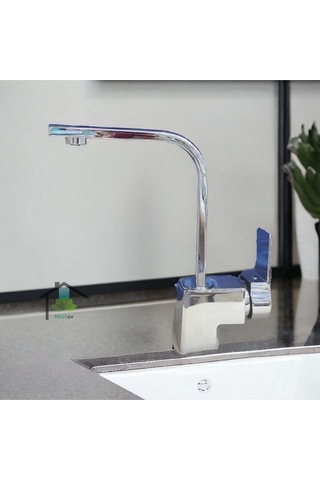 Mintev Elit Kare Krom Lavabo Bataryası Krom