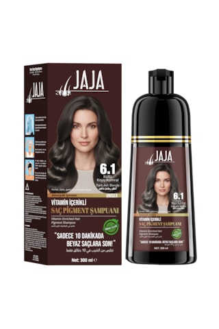 Jaja Küllü Koyu Kumral 6.1 Beyaz Kapatıcı Şampuan 300 Ml Tüm Saç Tipleri Jaja Küllü Koyu Kumral 6.1 Beyaz Kapatıcı Şampuan 300 Ml Tüm Saç Tipleri