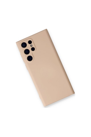 Newface - 228 - Samsung Galaxy Uyumlu S24 Ultra Kılıf Nano İçi Kadife Silikon - Csmo-tex - - Pudra