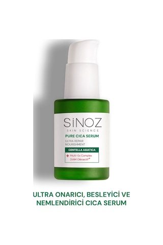 Sinoz Pure Cica Ultra Onarıcı ve Besleyici Bakım Serumu 30 ML