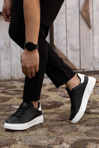 Daxtors D0506 Günlük Ortopedik Erkek Casual Ayakkabı Siyah-beyaz