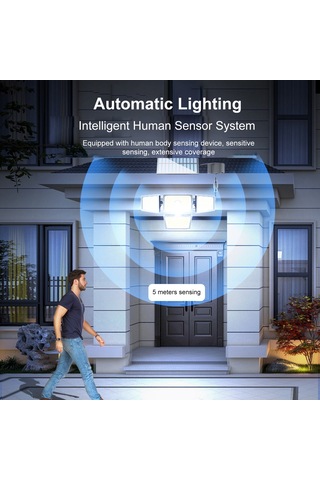 L6380-2 Güneş Enerjili Dış Mekan Işıkları Su Geçirmez Ev Bahçe Siyah Diğer