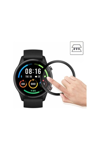 Kilifone - Xiaomi Mi Watch Color Uyumlu - Ekran Koruyucu Pmma Pet Saat Ekran Koruyucu - Şeffaf