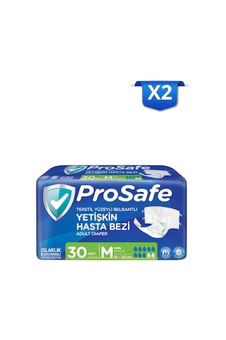 Prosafe Belbantlı Yetişkin Hasta Bezi Orta M 30'lu X2 M
