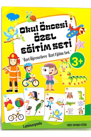 Okul Öncesi Özel Eğitim Seti 4 Süper Kitap Laminasyonlu