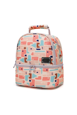 Neevoyu Pembe Anne Sütü Saklama Çantası - İki Katlı Isı Yalıtımıyla Tazelik Sağlar, Tek/çift Omuz & El Taşıma Seçenekleri Pembe