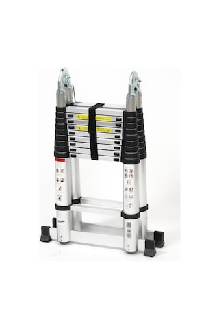 Cardilife 310 Cm +310 Cm -10+10 Basamaklı Alümınyum Teleskopik Merdiven - A Tipi Uzayan Merdiven 10+10