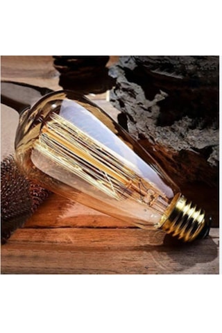 Edison Flemanlı St64 Rustik 40w E27 Duy Dekoratif Armut Ampul