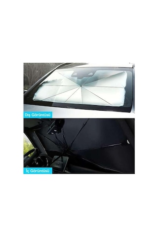 Araba Ön Cam Güneşlik Şemsiye, Katlanabilir Güneş Gölge Koruyucu, Araç İç Mekan Güneş Perdesi 27260754