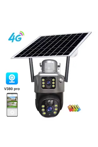 Rose Ahd-30205 Solar Güneş Enerjili 4g Sim Kartlı Kamera