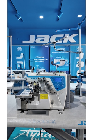Jack C4-4 İplik Full Otomatik Overlok Makinası 7000 Devir, Konuşan Paket Yok