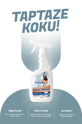 Banyo Temizliği 750 Ml Kireç, Sabun Ve Su Lekelerine Karşı Etkili Banyo Temizleyici