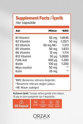 Ocean B Complex 60 Kapsül- Skt: 08/2028